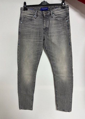 Scotch & Soda Gri Regular Fit Denim Erkek Jean