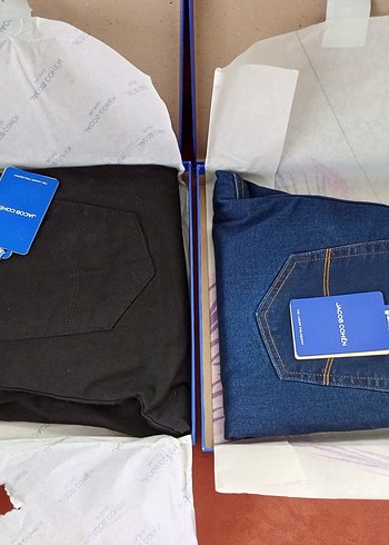 Jacob Cohen 2 Adet Kot Pantolon Lacivert Siyah Jean Pantolon