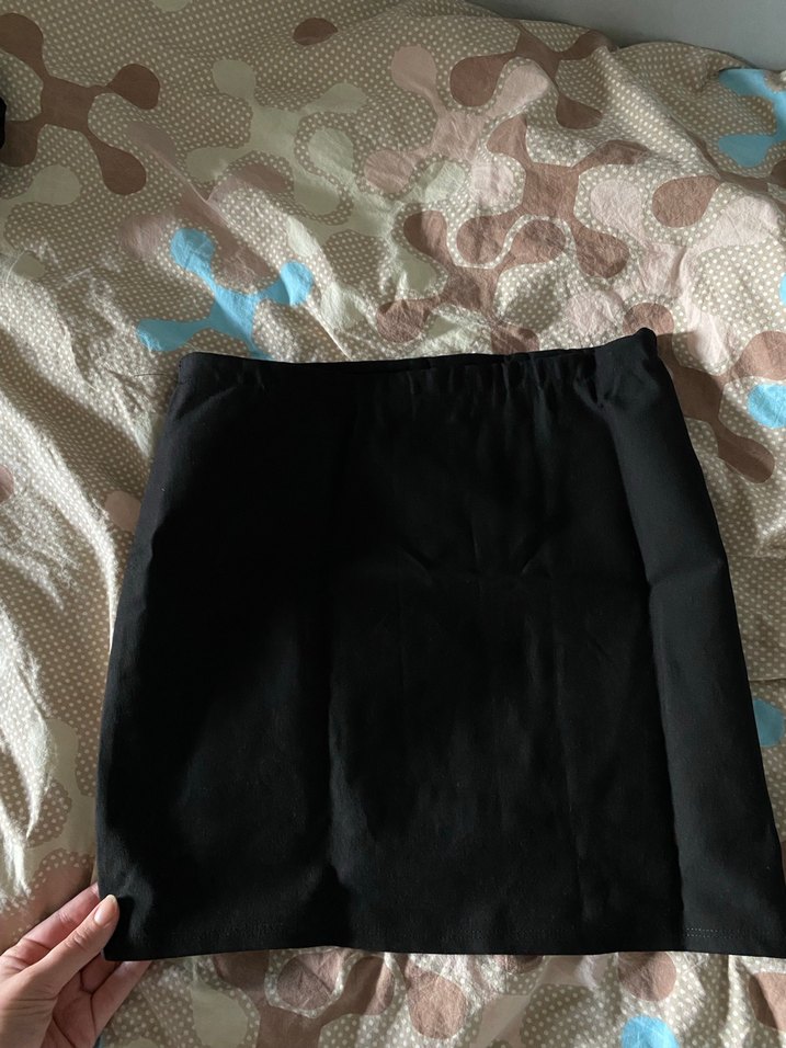 Siyah Drapeli Mini Etek - Görsel 2