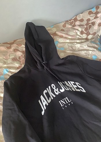 Jack & Jones Siyah Kapüşonlu Erkek Sweatshirt - Görsel 2