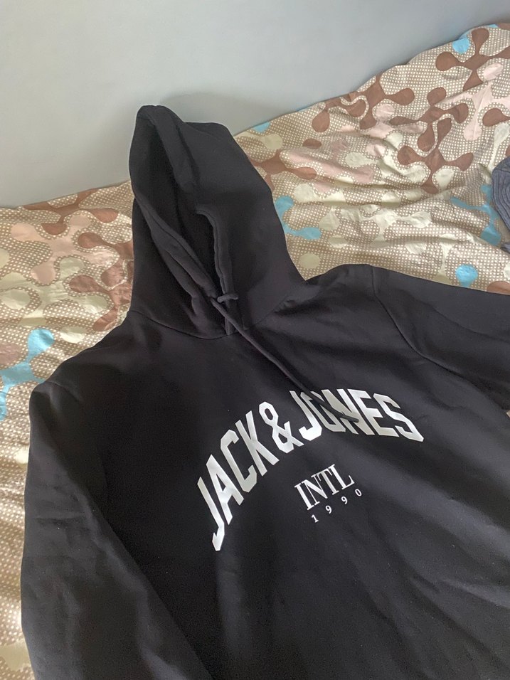 Jack & Jones Siyah Kapüşonlu Erkek Sweatshirt - Görsel 2