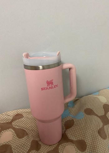 Pastel Pembe Stanley Termos Bardak - Görsel 2