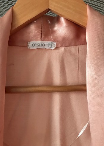 Oysho Pudra Saten Kadın Sabahlık - Görsel 4