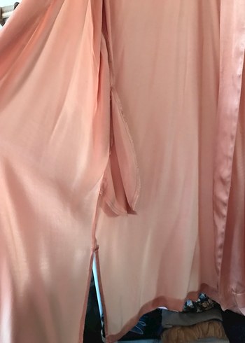 Oysho Pudra Saten Kadın Sabahlık - Görsel 5