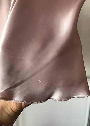 Babydoll Saten Bluz/Gecelik - Görsel 3