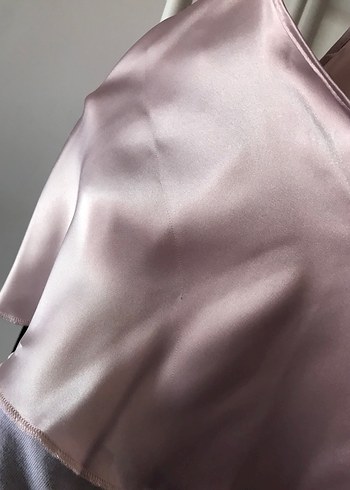 Babydoll Saten Bluz/Gecelik - Görsel 4