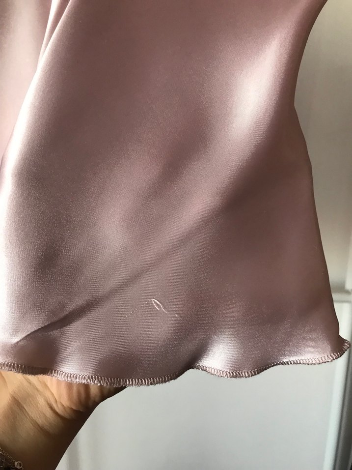 Babydoll Saten Bluz/Gecelik - Görsel 3