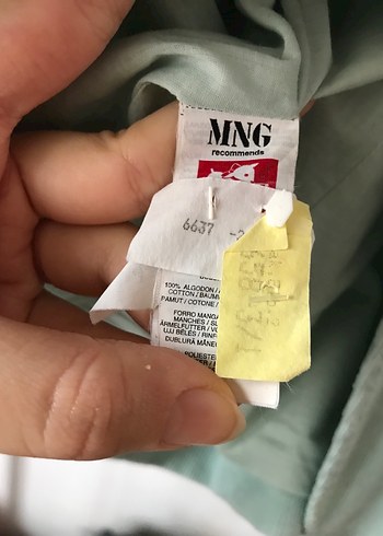 Mango Kadife Bebek Mavi Blazer - Görsel 5