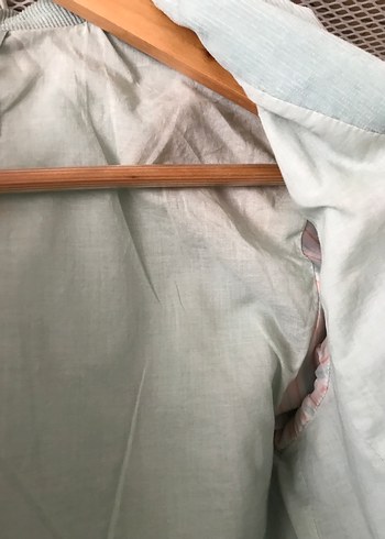 Mango Kadife Bebek Mavi Blazer - Görsel 7