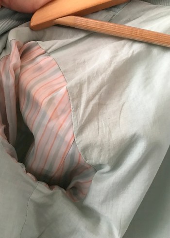 Mango Kadife Bebek Mavi Blazer - Görsel 8