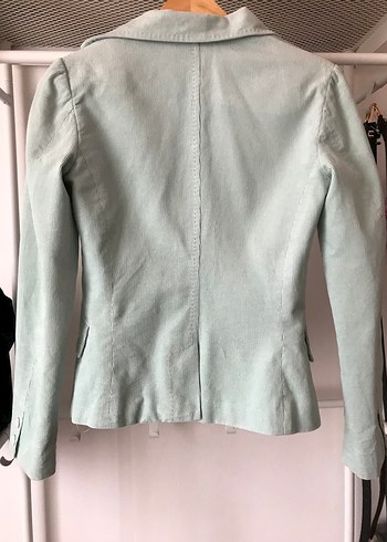 Mango Kadife Bebek Mavi Blazer - Görsel 2