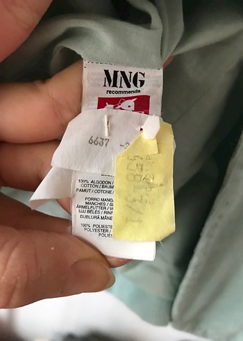 Mango Kadife Bebek Mavi Blazer - Görsel 6