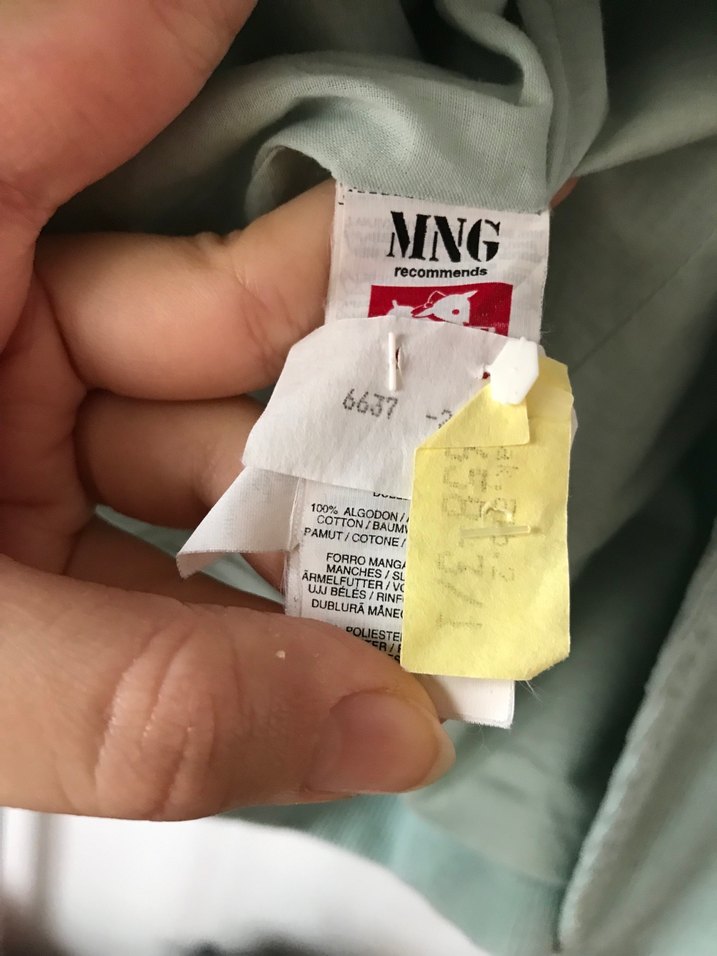 Mango Kadife Bebek Mavi Blazer - Görsel 5