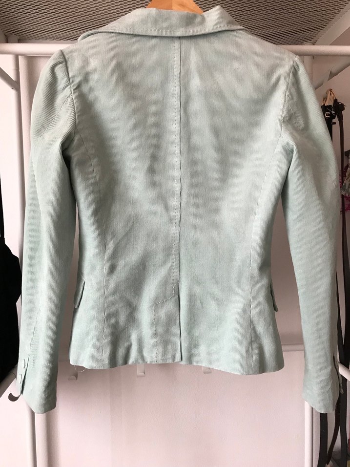 Mango Kadife Bebek Mavi Blazer - Görsel 2
