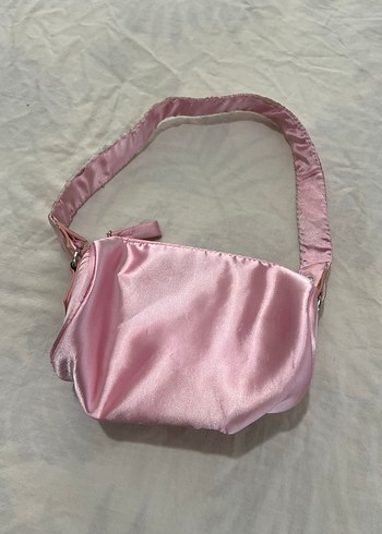 Pembe Saten Kadın Çanta