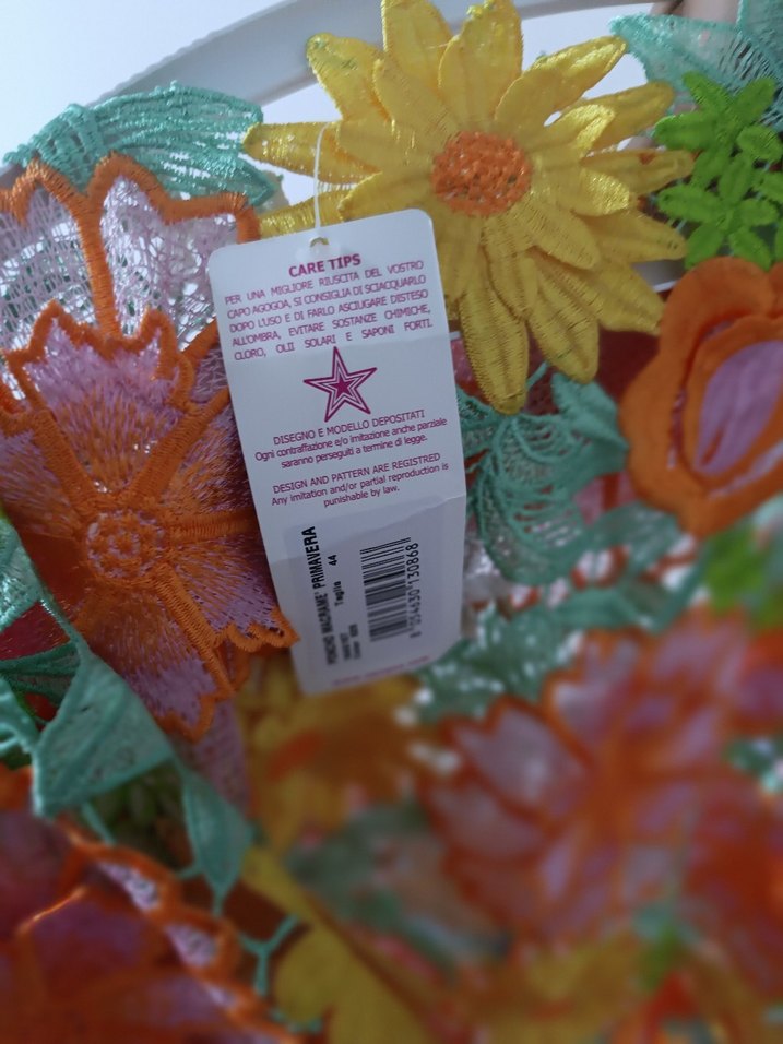 Renkli Dantel Detaylı makrome panço pareo - Görsel 4