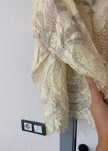 Dantel Detaylı Bohem pareo - Görsel 6