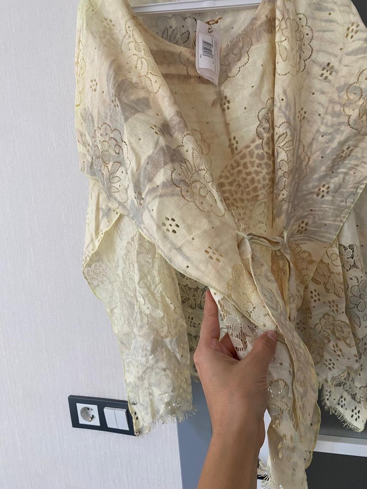 Dantel Detaylı Bohem pareo - Görsel 5