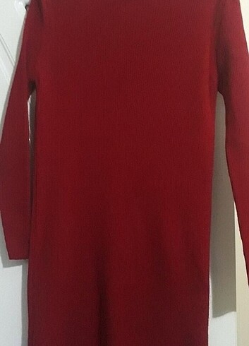 universal Beden kırmızı Renk Triko elbise