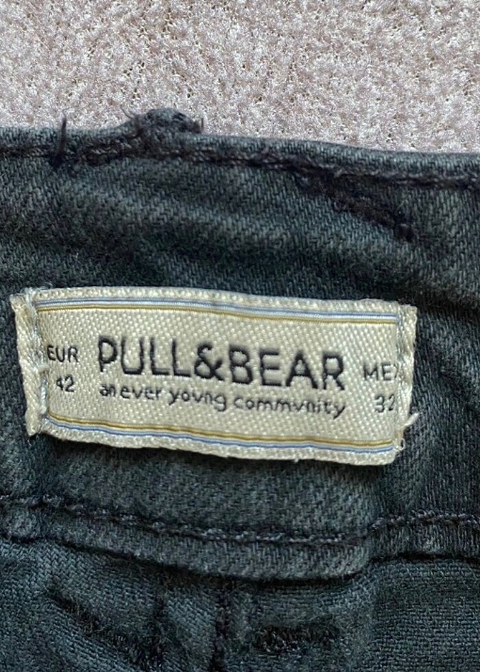 Pull and bear şort jean - Görsel 2