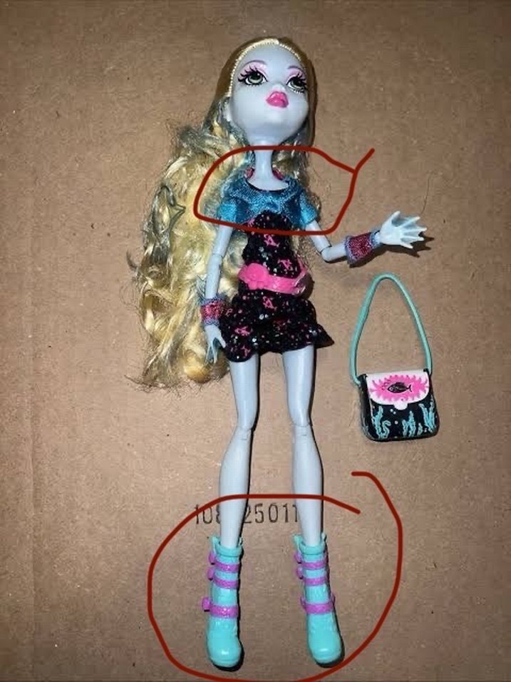 Monster high lagoona hırka ve botu - Görsel 2