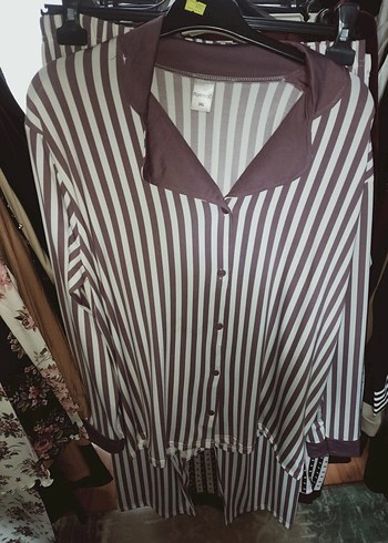 Bordo Düğmeli MODAL Pijama takımı - Görsel 3