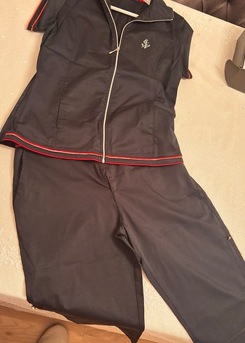 Fermuarlı Siyah alt üst bermuda takım - Görsel 3