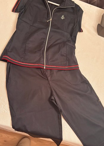 Fermuarlı Siyah alt üst bermuda takım - Görsel 2