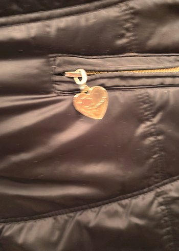 Siyah Fermuarlı Kadın Kışlık Midi Mont - Görsel 4