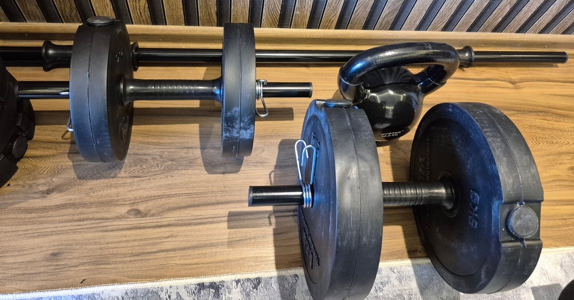 Ağırlık Halter Plakalı Dumble Seti (68kg)
+ 10 kg KETTLEBELL - Görsel 3