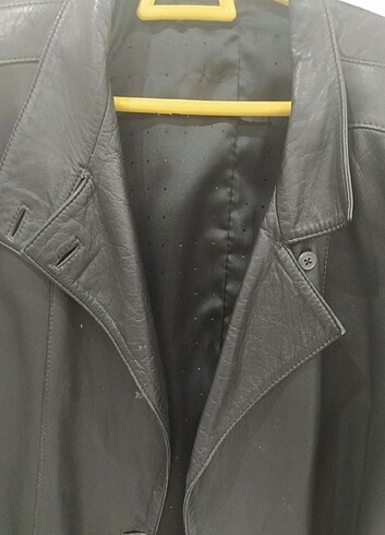 AMERİCAN VİNTAGE HAKİKİ DERİ CEKET SİYAH - Görsel 3