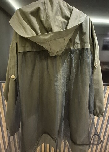 SETRMS BROŞ ve TÜL DETAYLI MEVSİMLİK CEKET S/M - Görsel 5