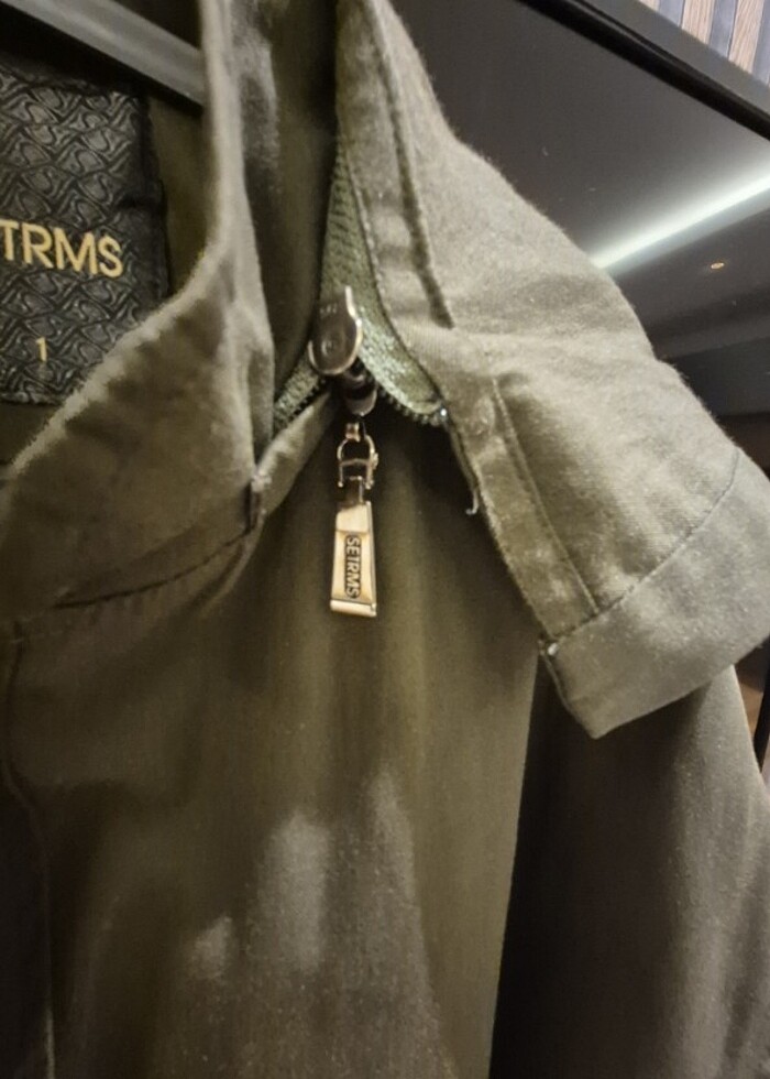 SETRMS BROŞ ve TÜL DETAYLI MEVSİMLİK CEKET S/M - Görsel 4