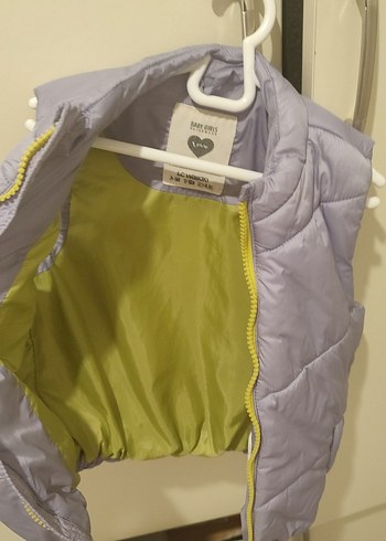 Kız Çocuk lila Fermuarlı Spor Yelek - Görsel 2