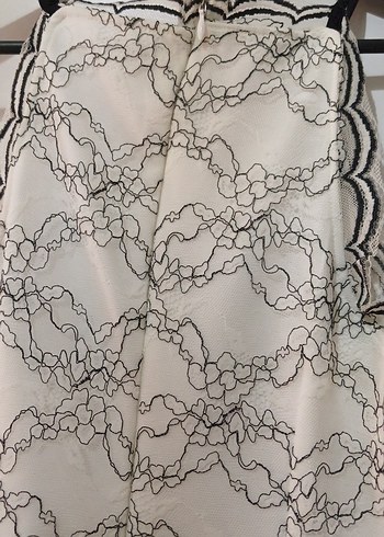 Dantel İşlemeli Beyaz Elbise - Görsel 6