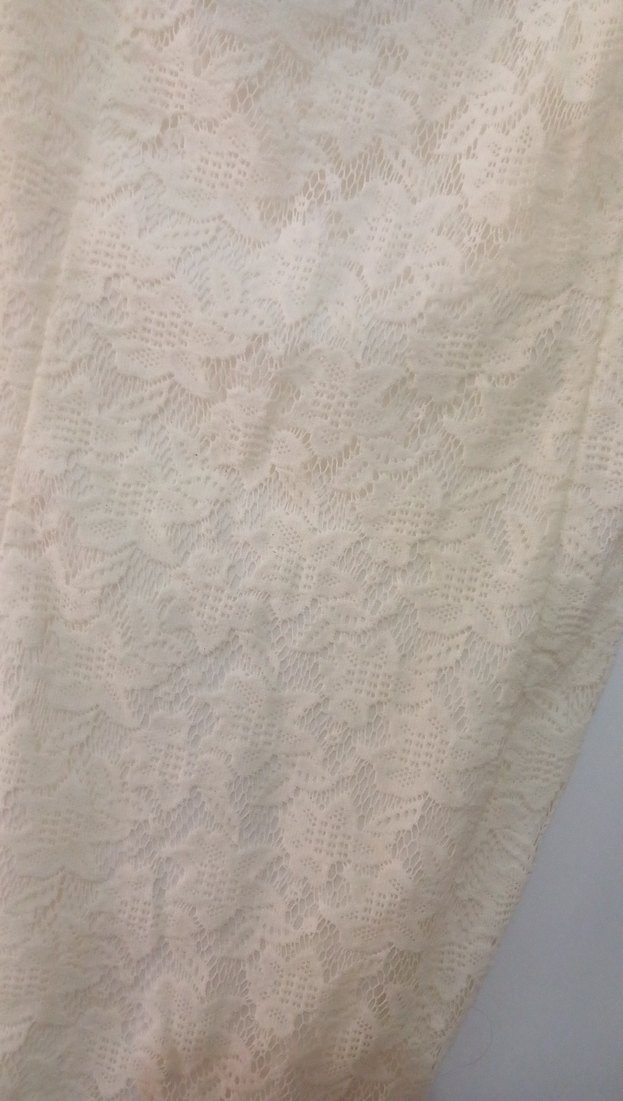 Beyaz Mini Dantelli elbise - Görsel 3