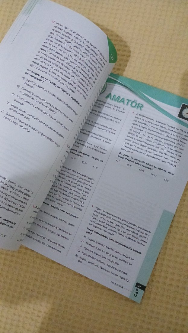 TYT-AYT-MSU Paragraf Pratik Konu Özetli soru bankası Çap yayini - Görsel 4