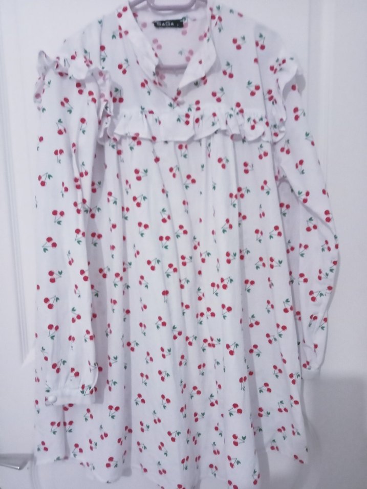 Pamuklu, Uzun Kollu, V Yaka tesettür  tunik - Görsel 4