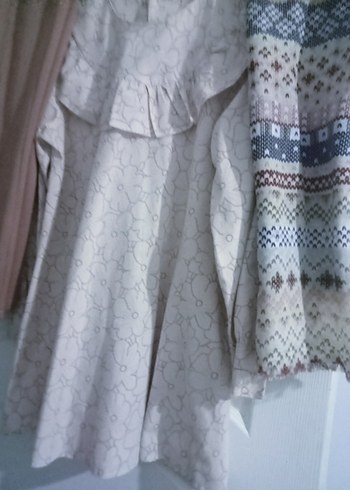 Nakışlı Volanlı tesettür 3 lü takım - Görsel 2