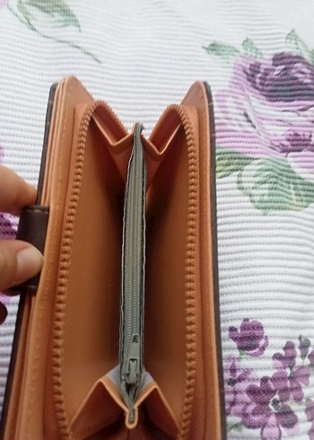 U.S Polo Assn. Deri Kadın Cüzdanı, Fermuarlı, Kahverengi