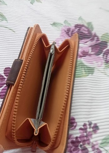 Deri Kadın Cüzdanı, Fermuarlı, Kahverengi - Görsel 7