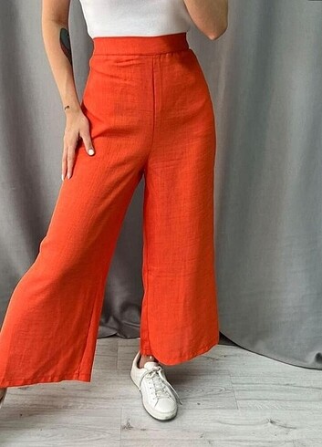 Turuncu palazzo pantalon