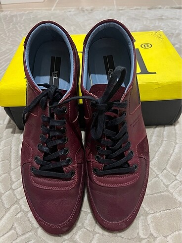 43 Beden bordo Renk İnci Erkek Bordo Ayakkabı