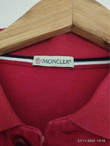 m Beden kırmızı Renk Orijinal Moncler tişört