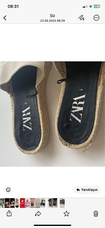 Zara ZARA hasır terlik