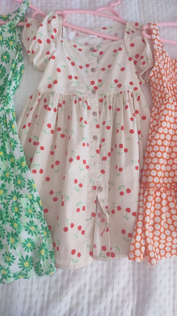 3 adet LC Waikiki çocuk elbise - Görsel 3