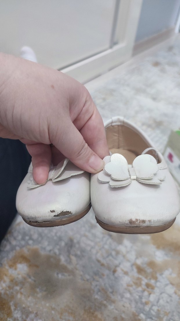 Kız Çocuk Beyaz Fiyonklu Babet - Görsel 3