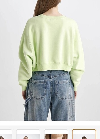 Defacto Crop Sweatshirt