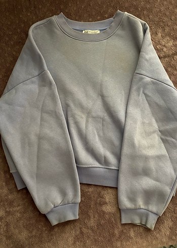 Lila Kadın Oversize Sweatshirt
