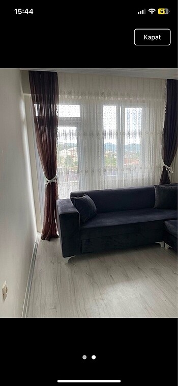 Taç tül fon perde